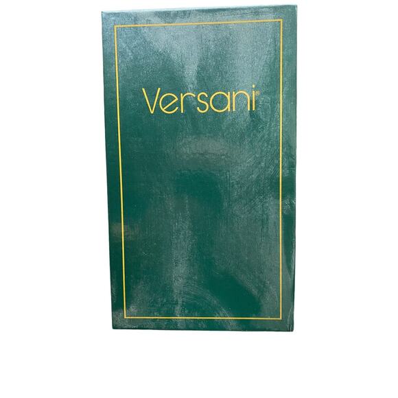 Quiet Lux Vintage VERSANI Womens 11 Gold Pointed Toe Kitten Coquette 80s Heels - Picture 10 of 13